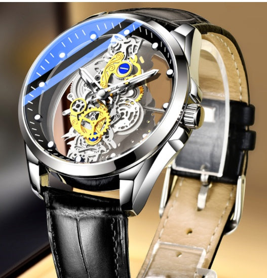 Men’s Gold Skeleton Watch