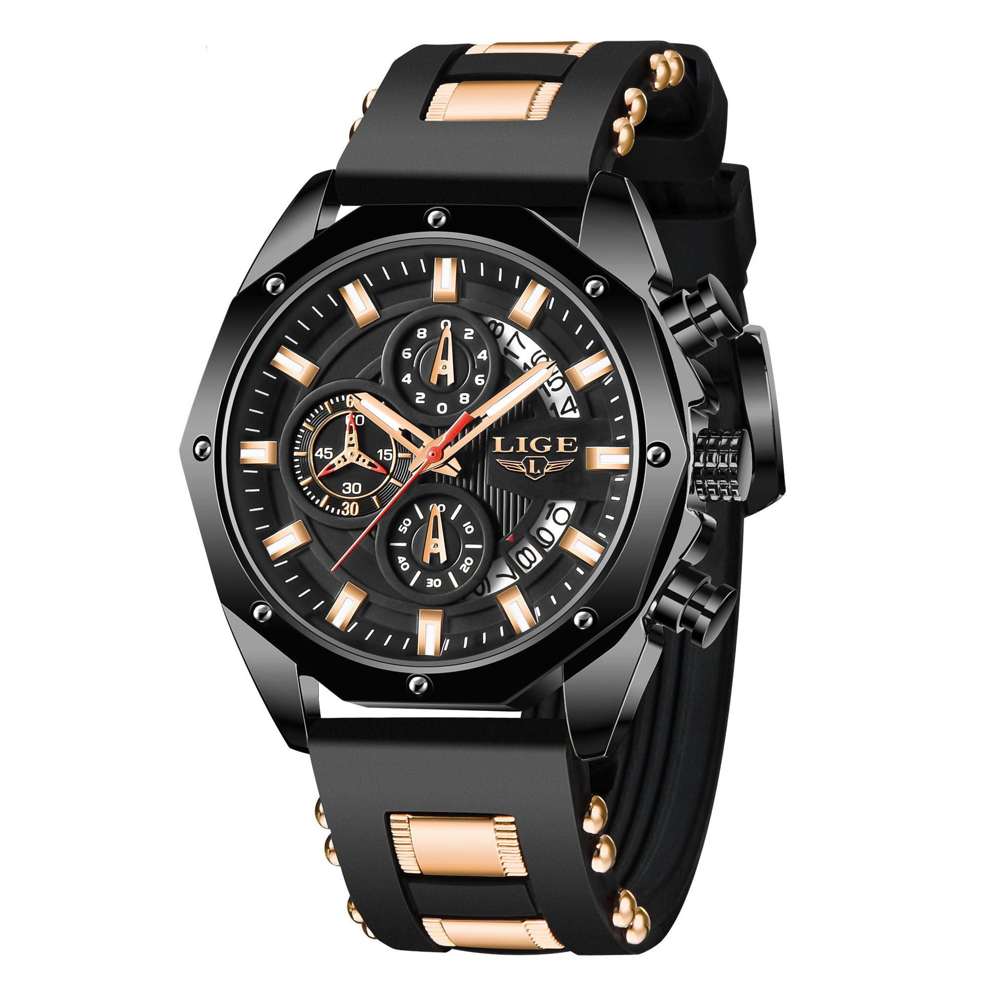 Men’s Luxury Silicone Sport Watch.