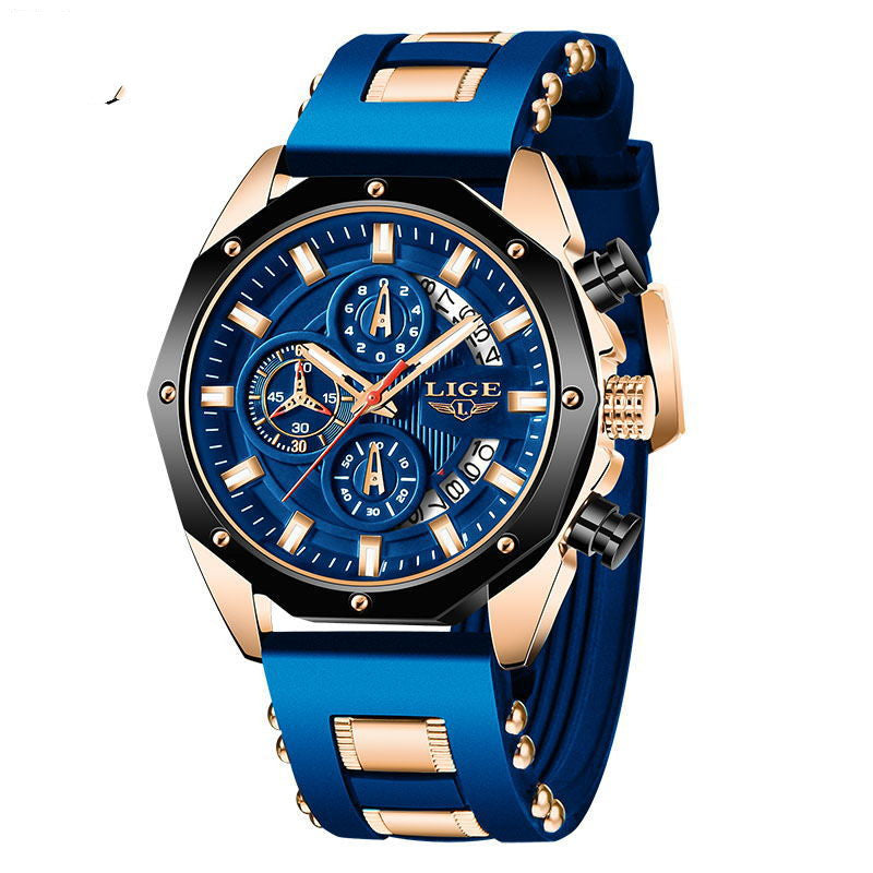Men’s Luxury Silicone Sport Watch.
