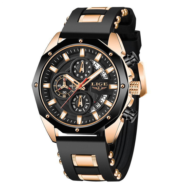 Men’s Luxury Silicone Sport Watch.