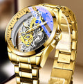 Men’s Gold Skeleton Watch