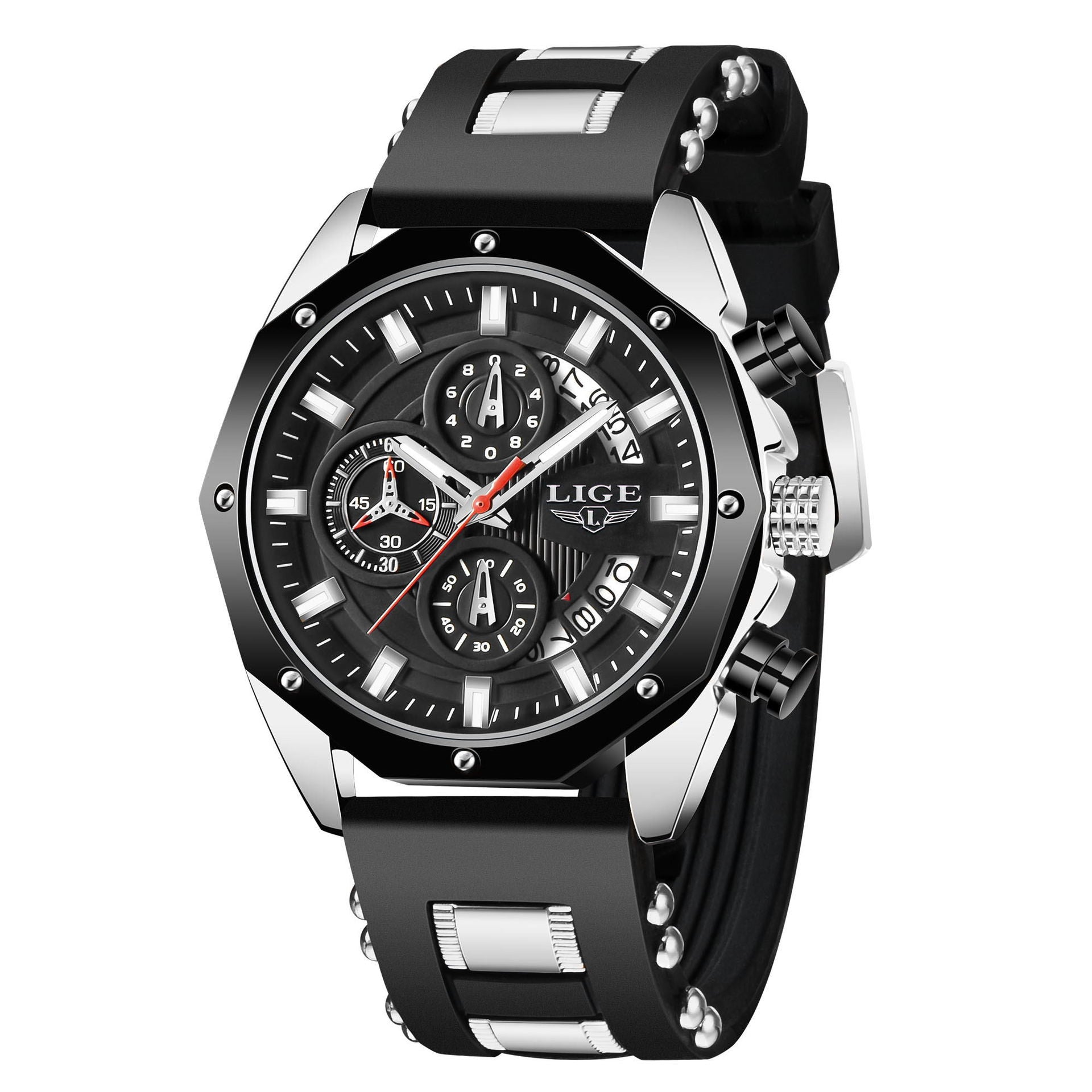Men’s Luxury Silicone Sport Watch.