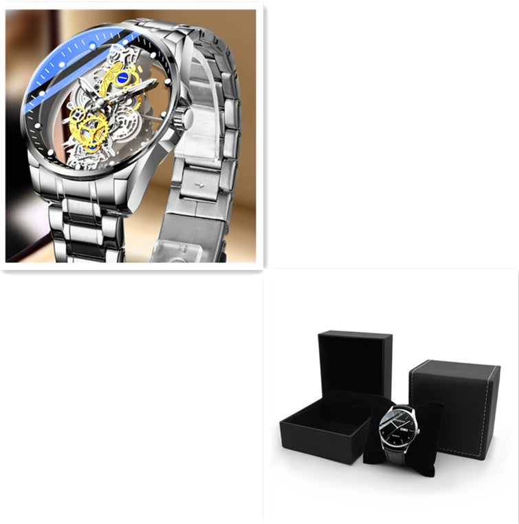 Men’s Gold Skeleton Watch